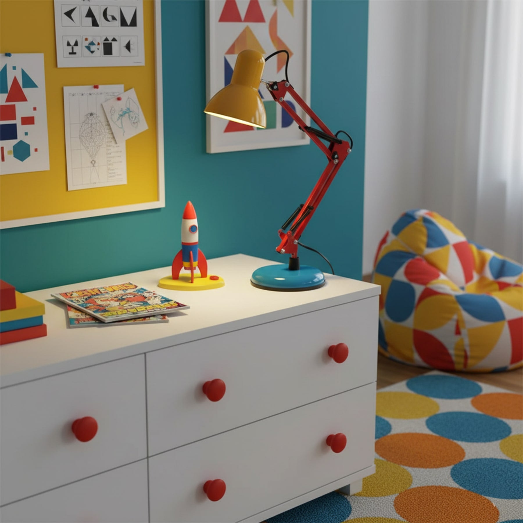 Modern Metal Table Lamp With Bulb Included for Home Office — Halden Lighting