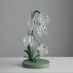 Retro Glass Table Lamp With Warm LED Glow — Halden Lighting