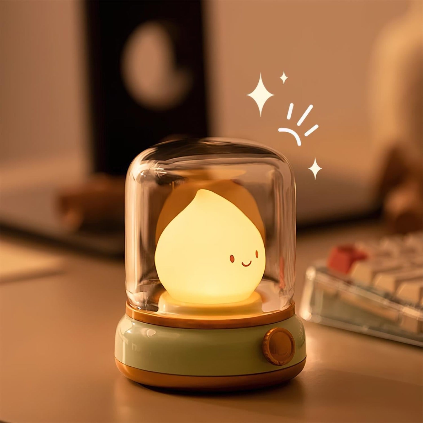 Modern Cordless Table Lamp With Warm LED Glow — Halden Lighting