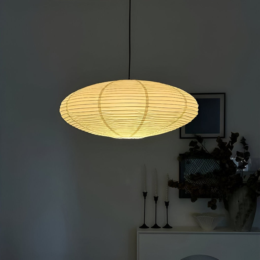 Scandinavian Paper Pendant Light With Warm LED Glow — Halden Lighting