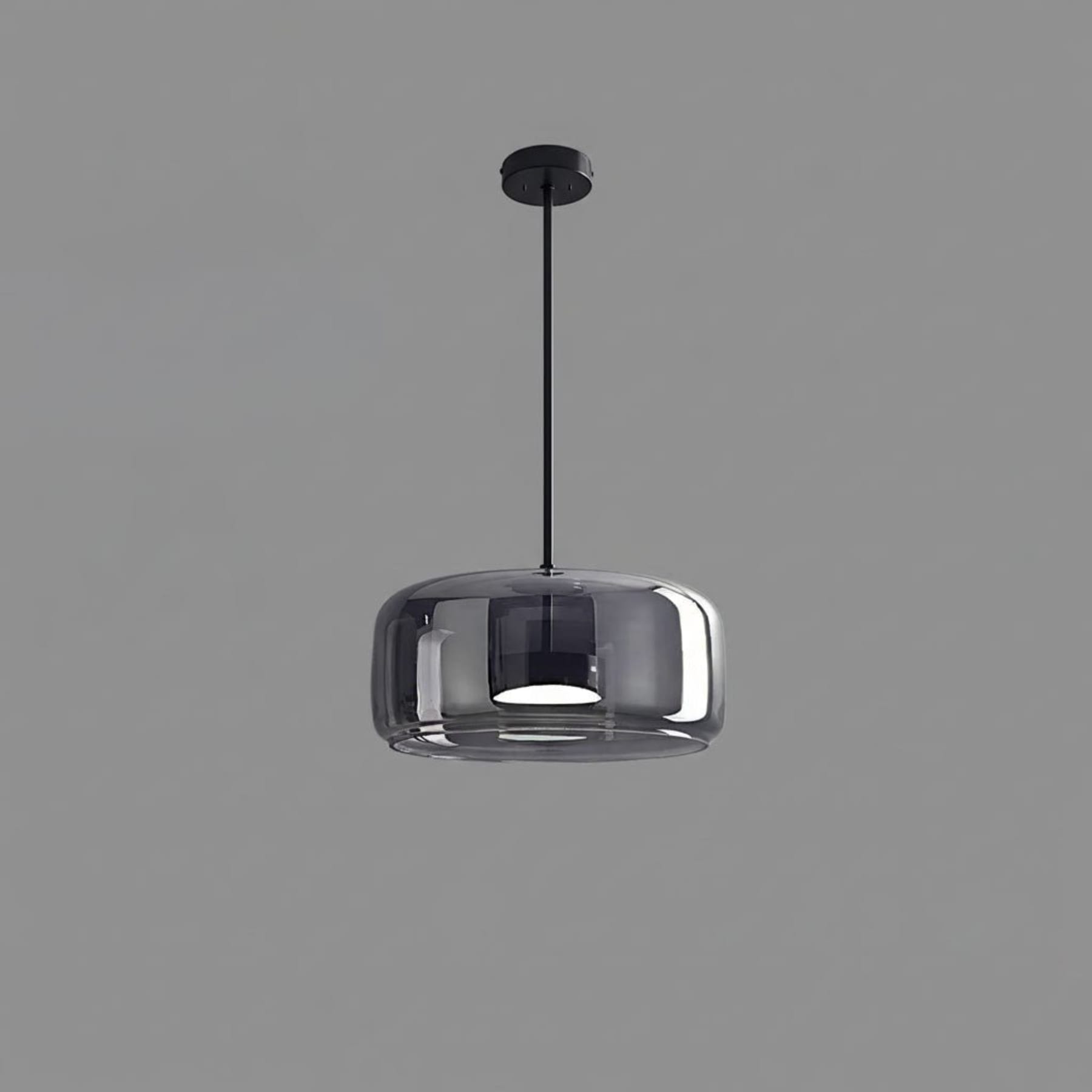 Modern Glass Pendant Light With USB Rechargeable Battery in Ø38 x 17 cm (Ø15" x 6.7") — Halden Lighting