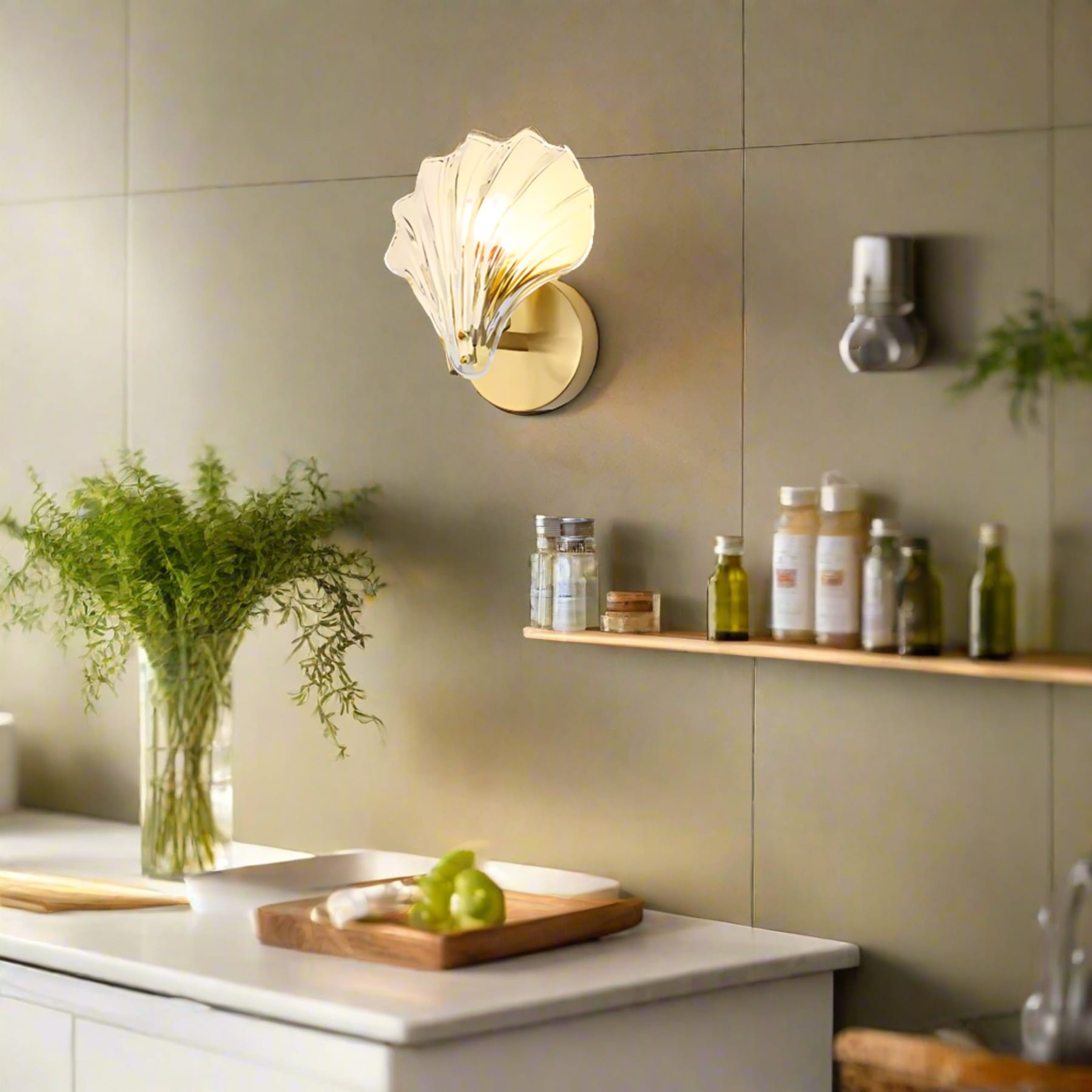 Modern Metal Wall Light With Warm LED Glow — Halden Lighting