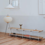Modern Rice Paper Floor Lamp for Living Room and Bedroom — Halden Lighting