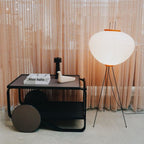 Modern Rice Paper Floor Lamp for Living Room and Bedroom — Halden Lighting