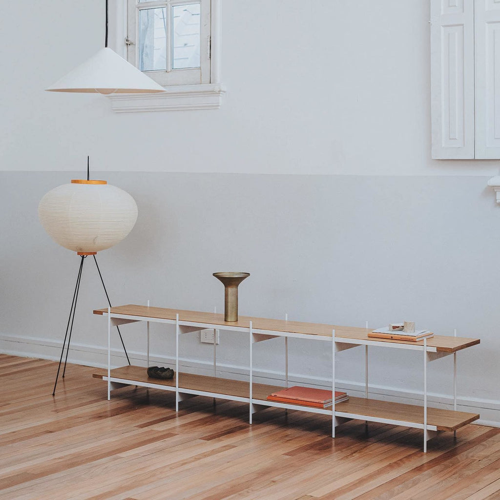 Modern Rice Paper Floor Lamp for Living Room and Bedroom — Halden Lighting