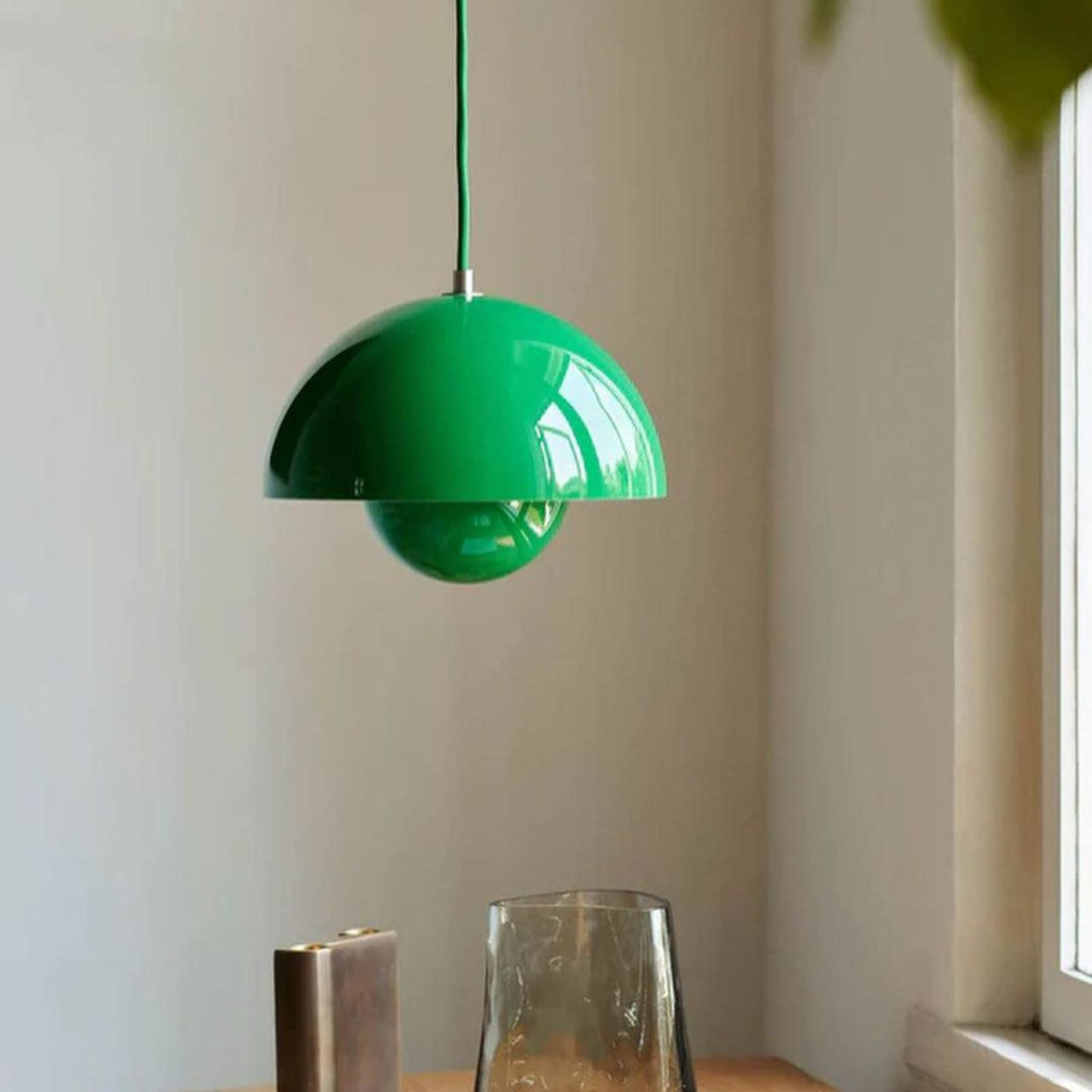 Modern Metal Dome Pendant Light With Integrated LED for Kitchen and Dining — Halden Lighting