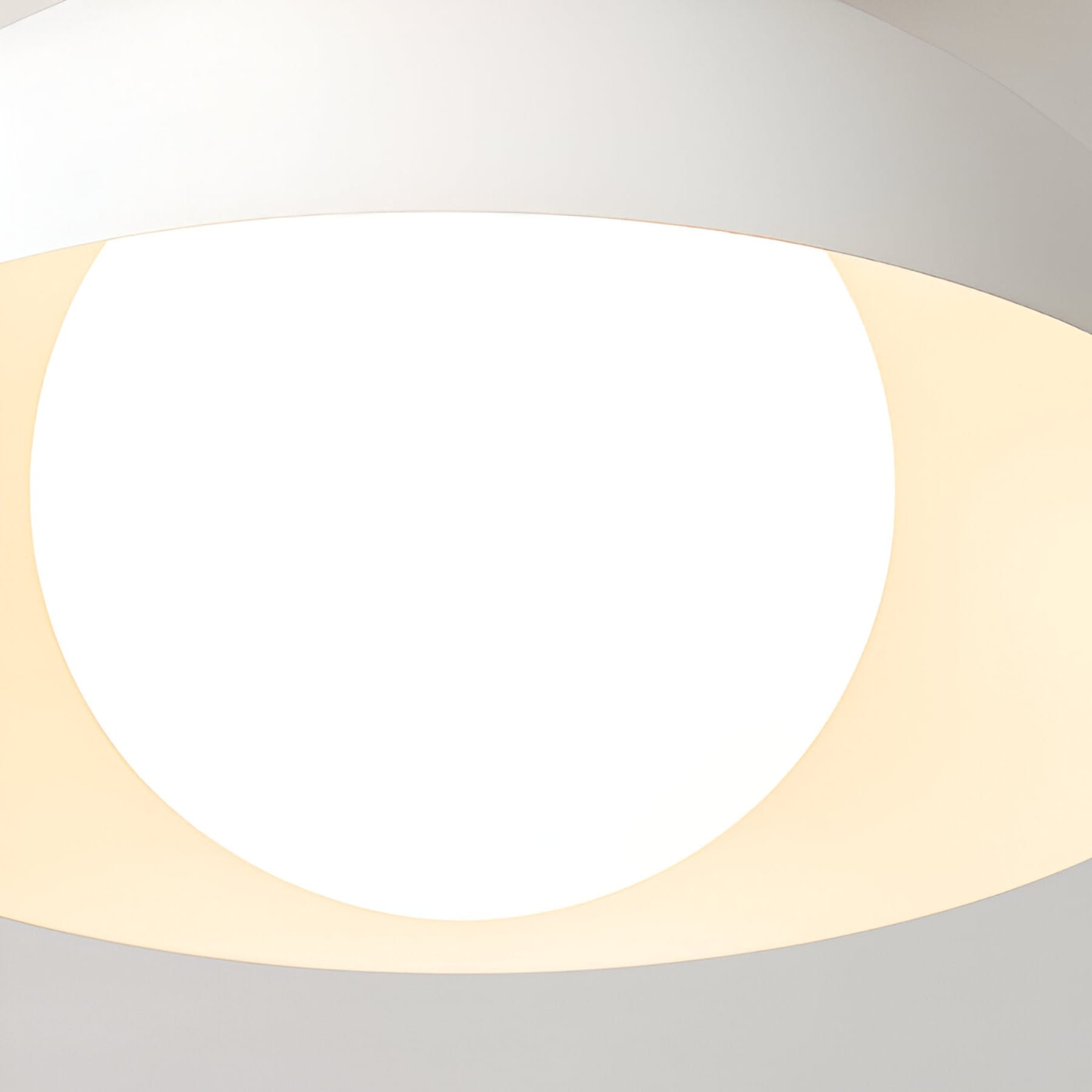 Modern Wood Semi-Flush Ceiling Light for Living Room — Halden Lighting