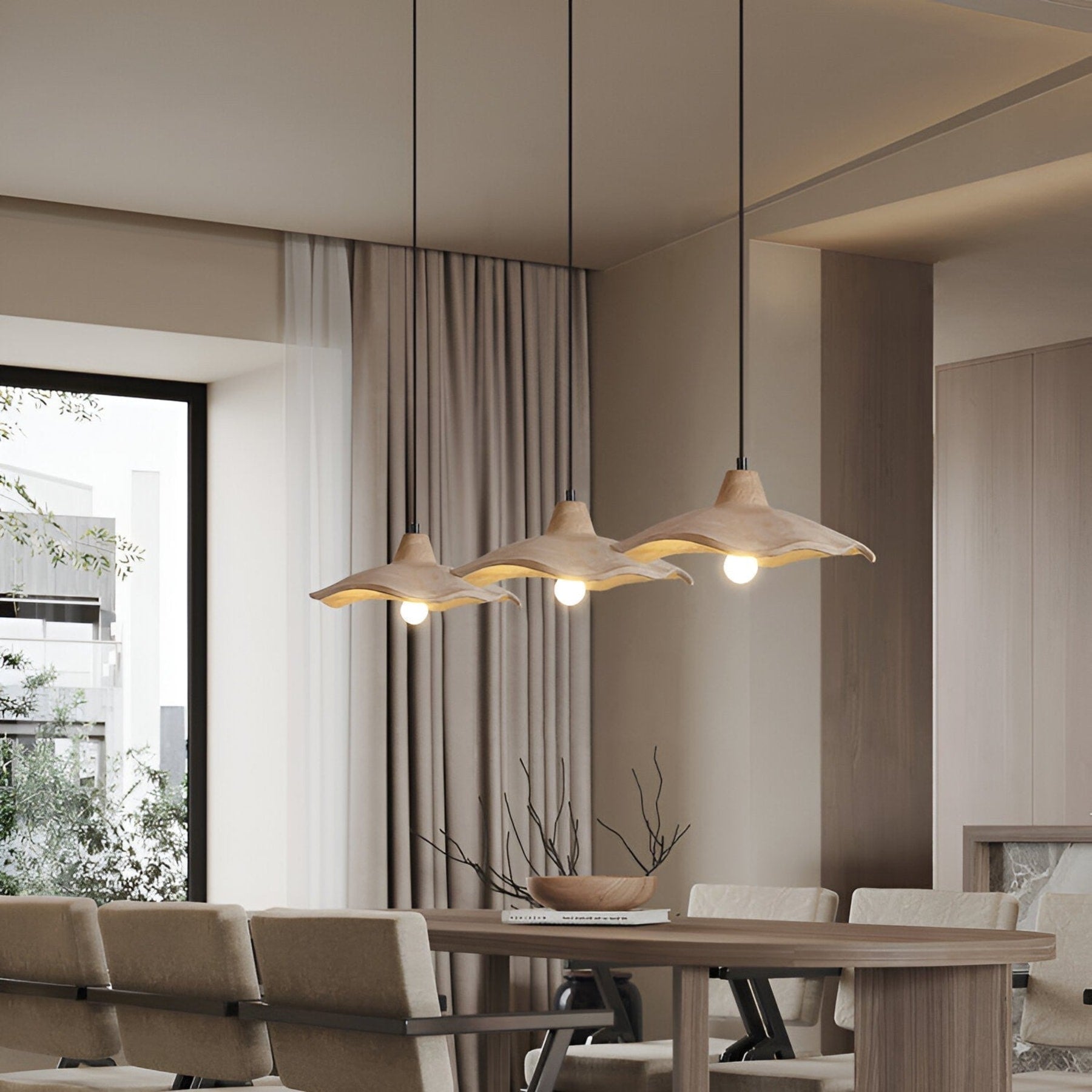 Modern Concrete Pendant Light for Dining and Kitchen — Halden Lighting