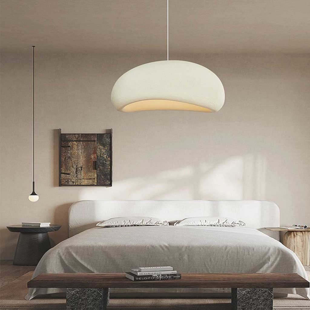 Modern Stone Pendant Light With Matte Finish for Living Room — Halden Lighting