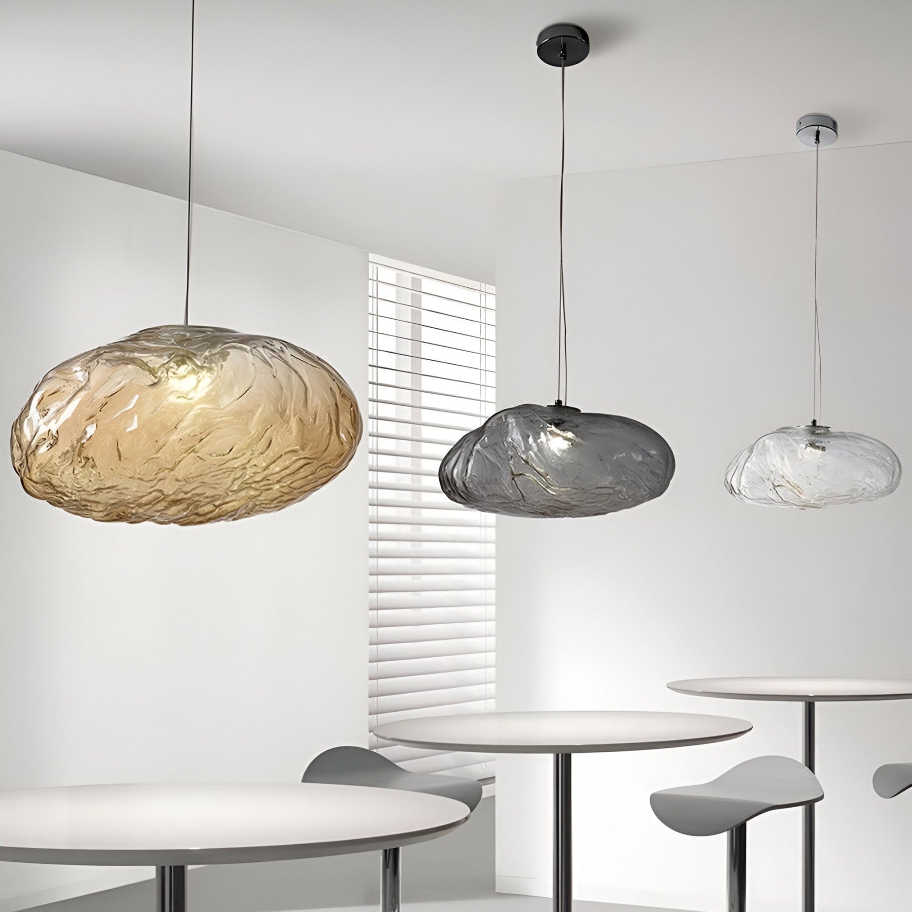 Modern Glass Pendant Light With Warm LED Glow — Halden Lighting
