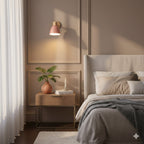 Modern Wood Wall Light With Matte Finish — Halden Lighting
