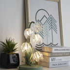 Retro Glass Table Lamp With Warm LED Glow — Halden Lighting