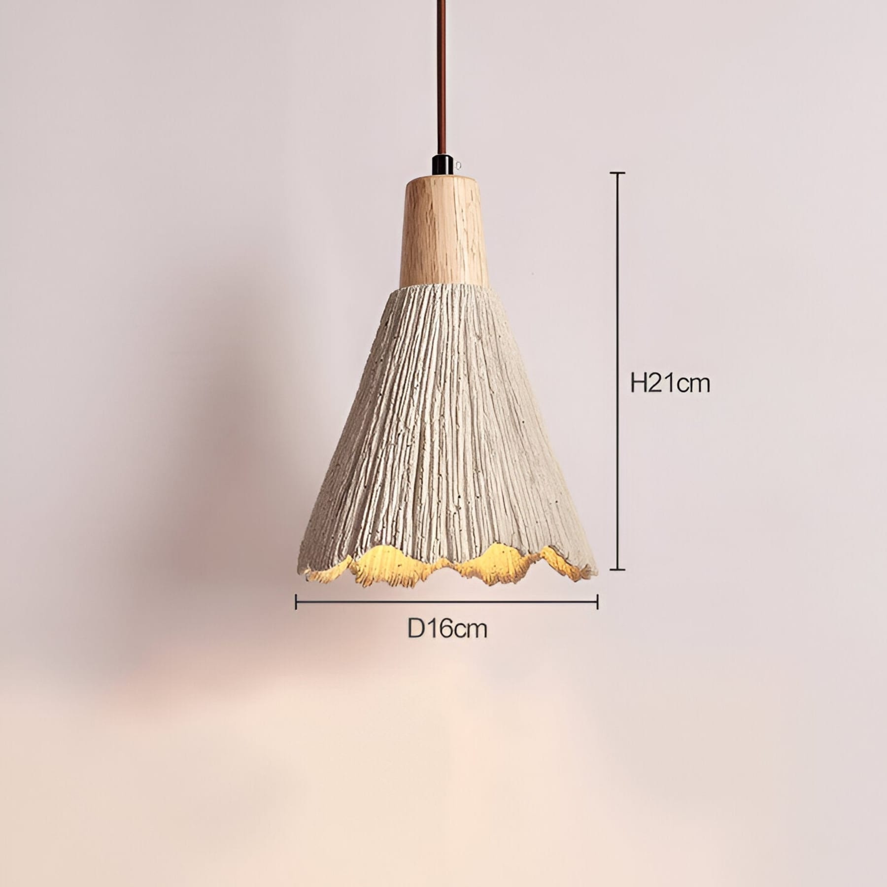 Modern Concrete Pendant Light With Warm LED Glow — Halden Lighting
