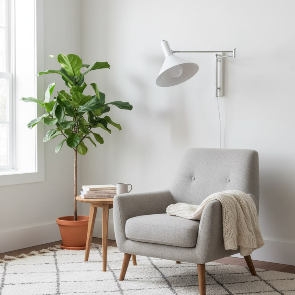 Retro Metal Wall Light With Tri-Colour LED Glow — Halden Lighting