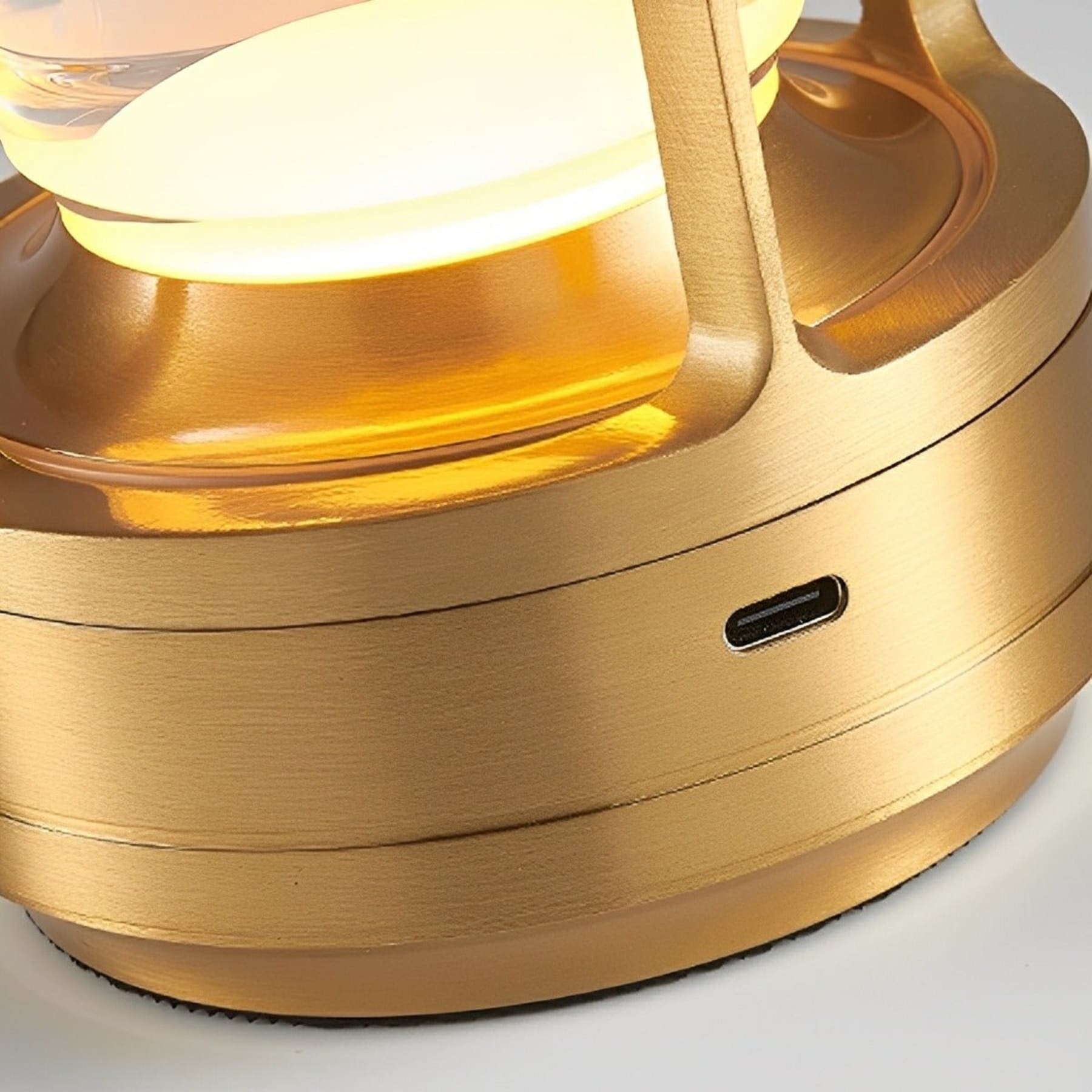 Modern Metal Rechargeable Table Lamp With Tri-Colour Dimming — Halden Lighting