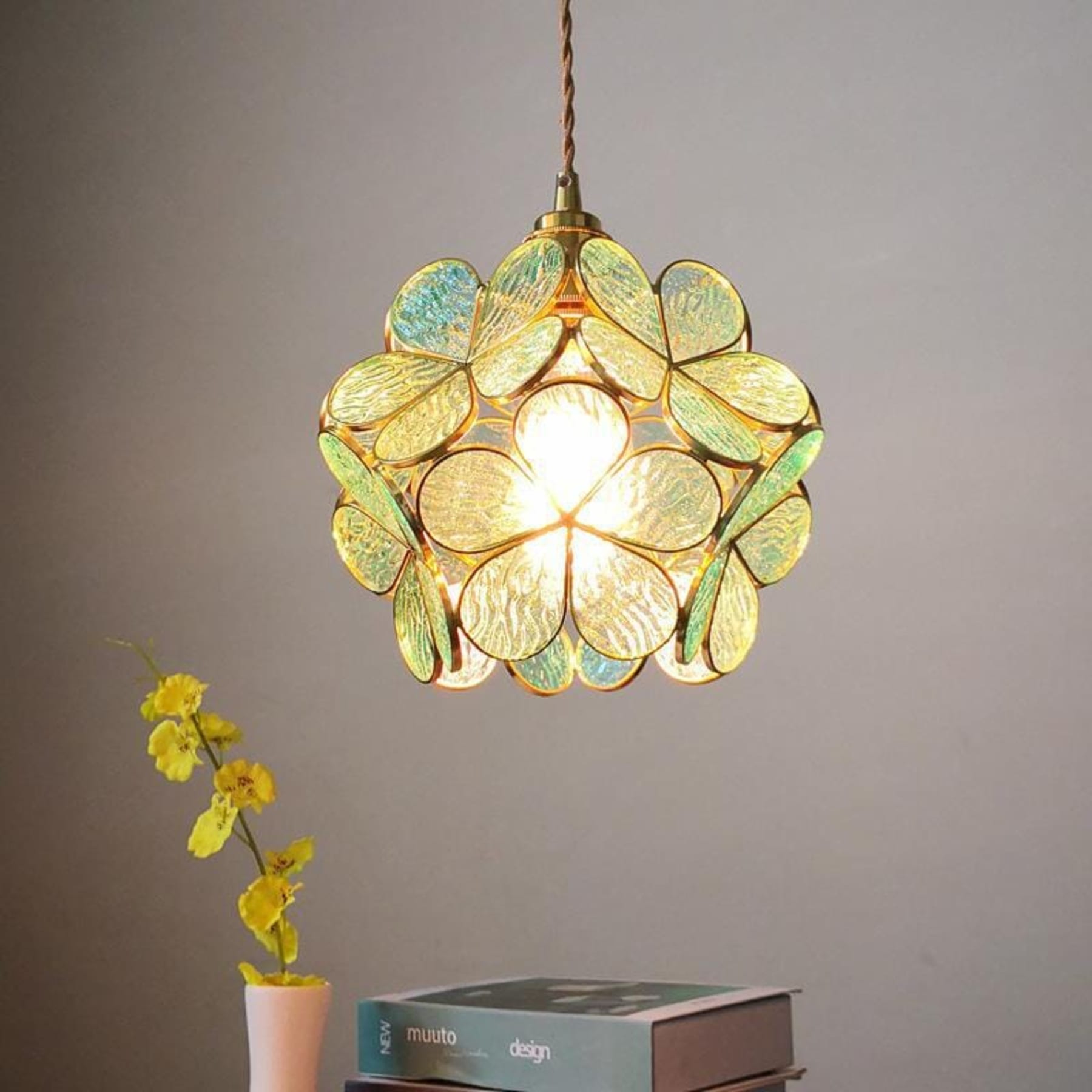 Modern Glass Pendant Light With Warm LED Glow — Halden Lighting