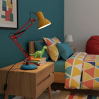 Modern Metal Table Lamp With Bulb Included for Home Office — Halden Lighting