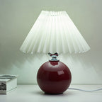 Retro Ceramic Table Lamp With Warm LED Glow — Halden Lighting