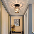 Modern Acrylic Semi-Flush Mount Ceiling Light for Living Room — Halden Lighting