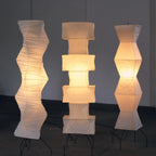 Modern Rice Paper Floor Lamp for Living Room and Bedroom — Halden Lighting