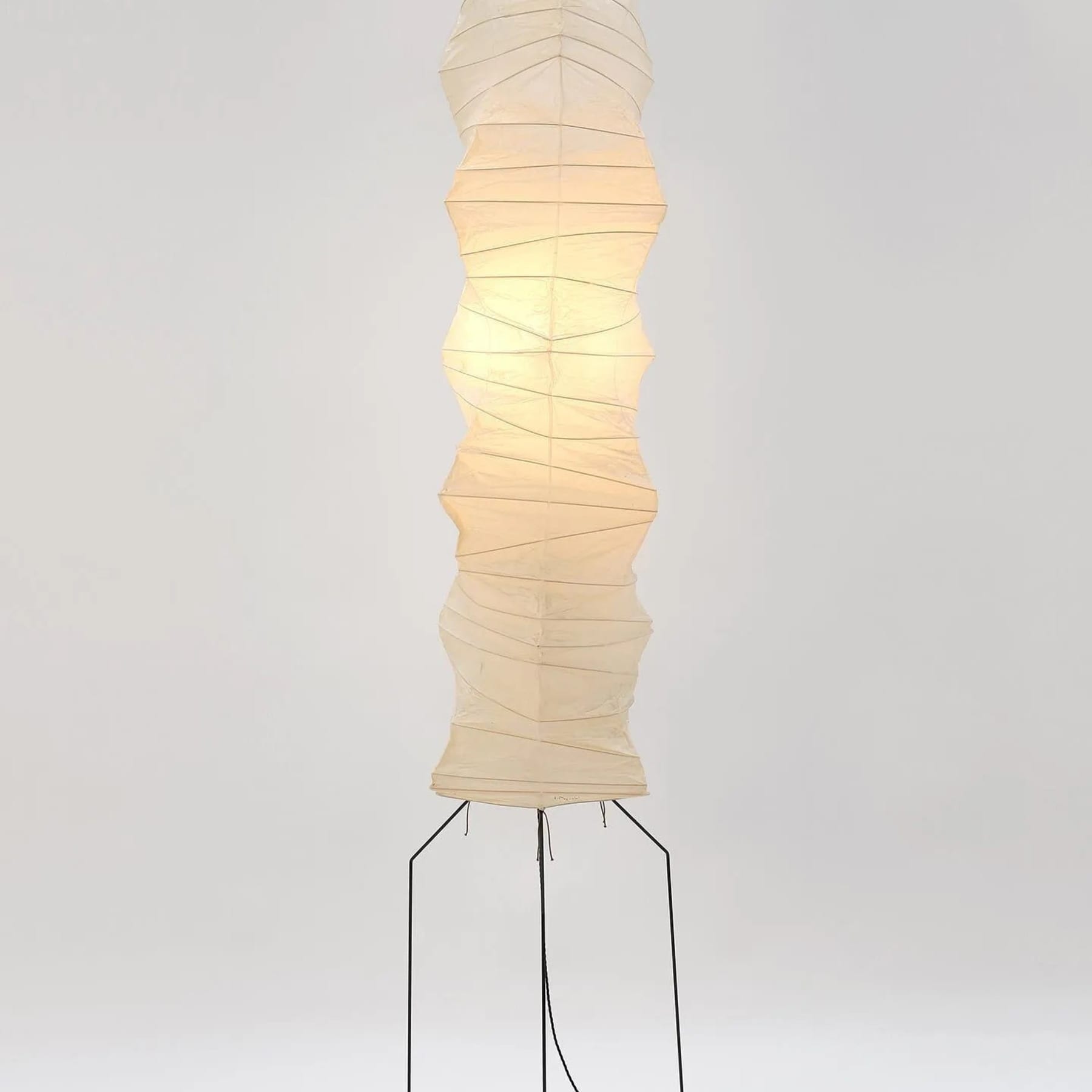 Modern Rice Paper Floor Lamp for Living Room and Bedroom — Halden Lighting