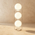 Modern Chrome Floor Lamp With Warm LED Glow for Living Room — Halden Lighting