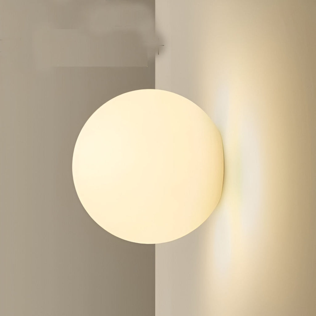 Modern Glass Wall Light With Warm LED Glow — Halden Lighting