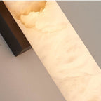 Modern Marble and Copper Wall Light With Warm LED Glow — Halden Lighting