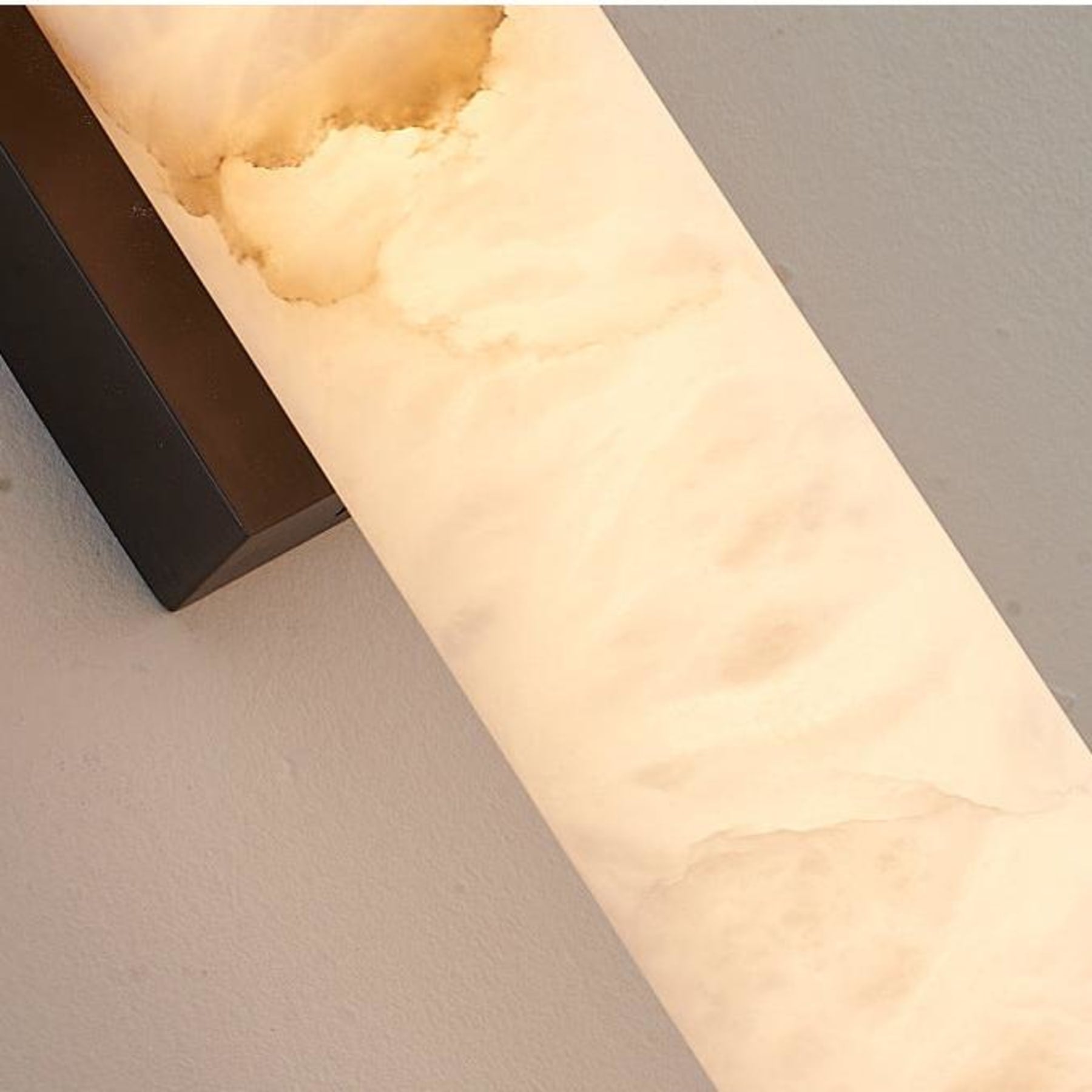 Modern Marble and Copper Wall Light With Warm LED Glow — Halden Lighting