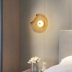 Modern Glass Wall Light With Warm LED Glow — Halden Lighting