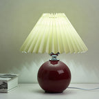 Retro Ceramic Table Lamp With Warm LED Glow — Halden Lighting