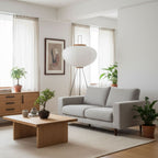Modern Rice Paper Floor Lamp for Living Room and Bedroom — Halden Lighting