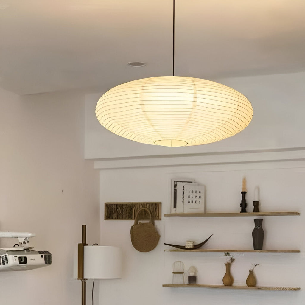 Scandinavian Paper Pendant Light With Warm LED Glow — Halden Lighting