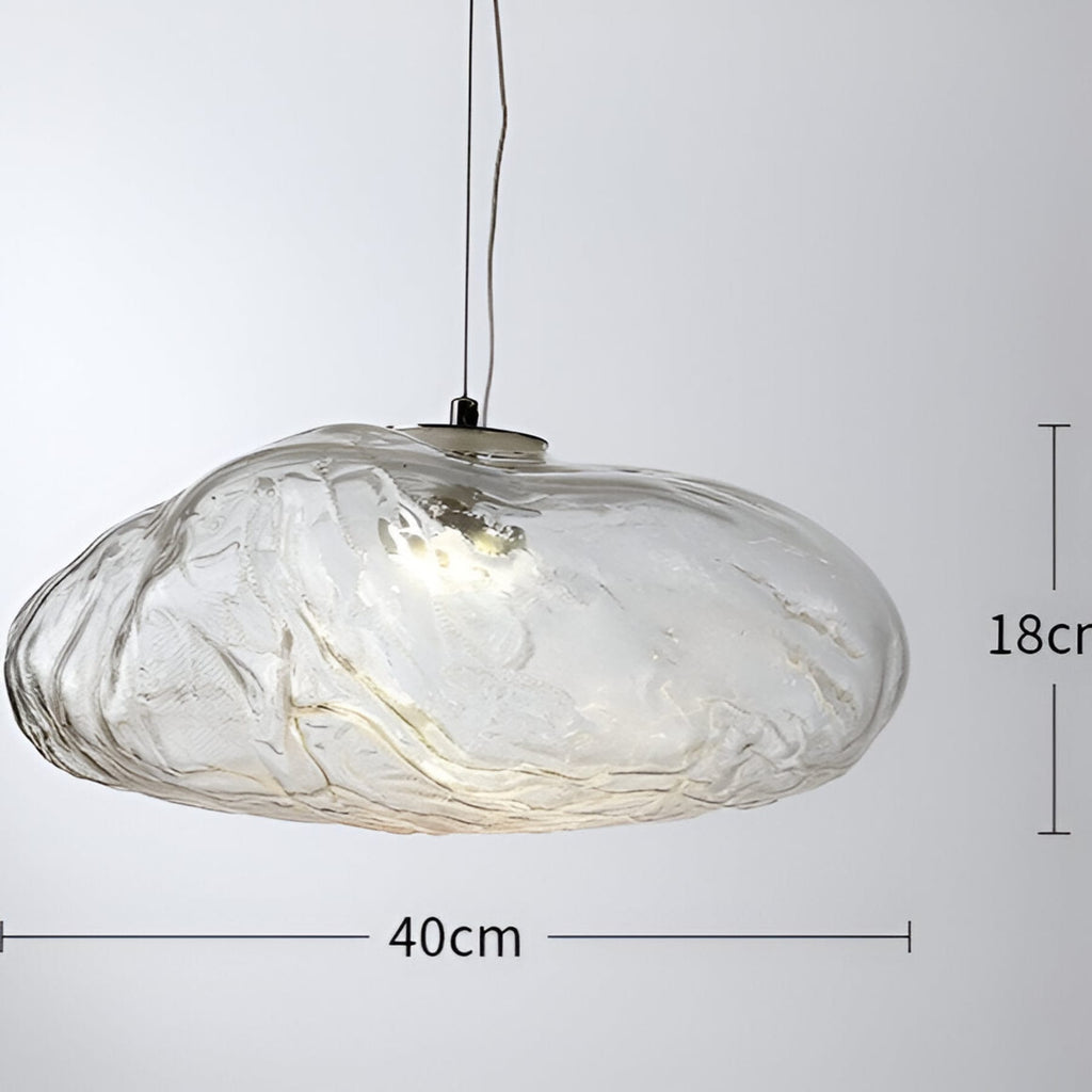 Modern Glass Pendant Light With Warm LED Glow — Halden Lighting