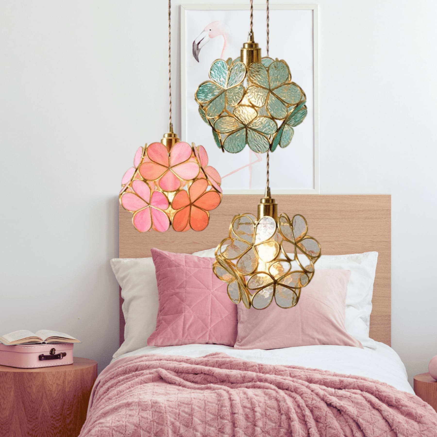 Modern Glass Pendant Light With Warm LED Glow — Halden Lighting