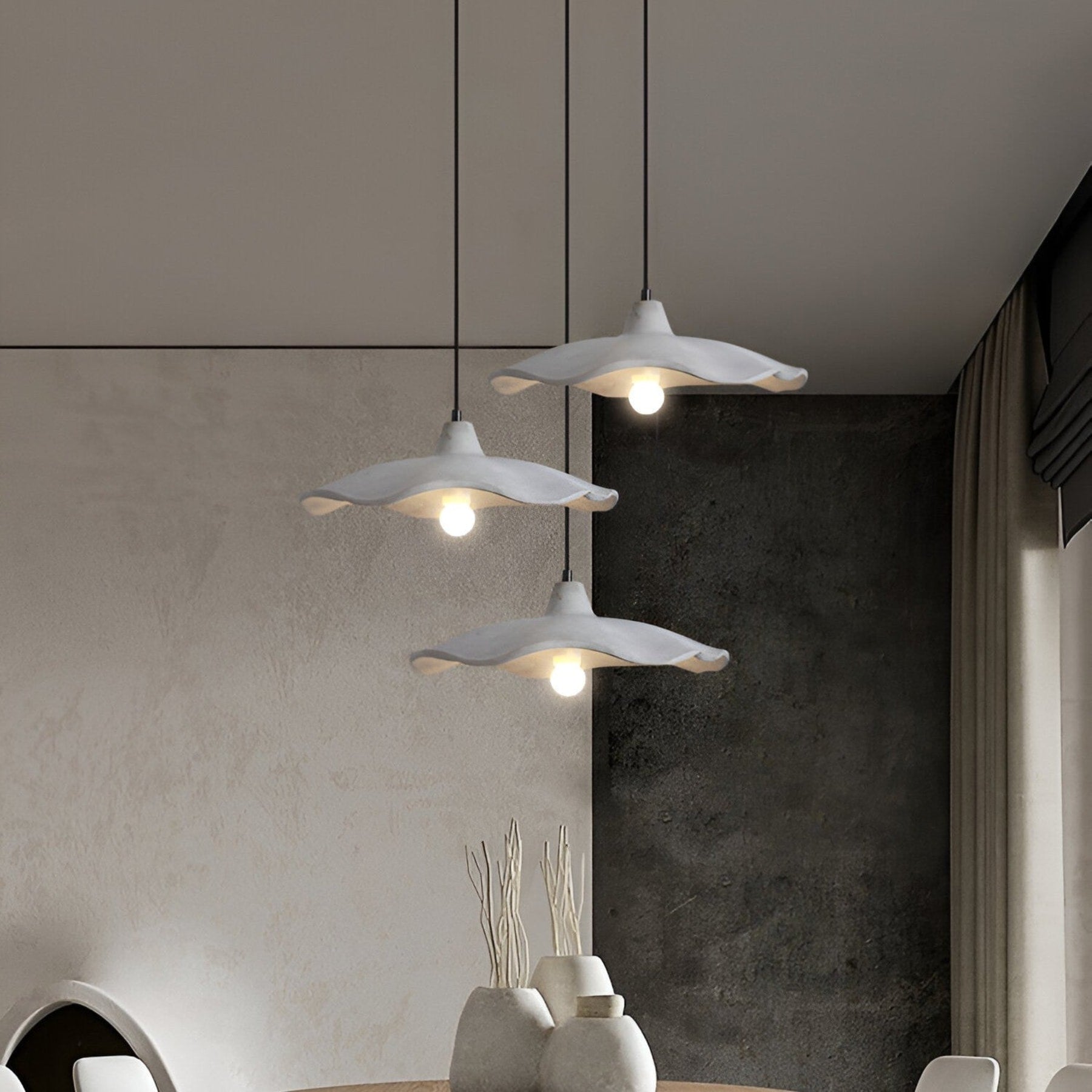 Modern Concrete Pendant Light for Dining and Kitchen — Halden Lighting