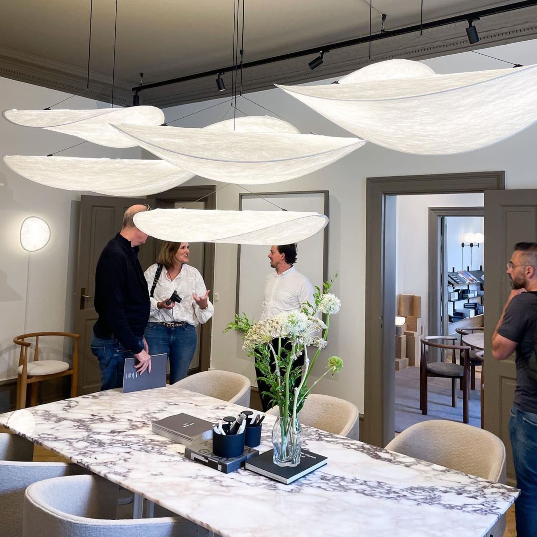 Modern Round Pendant Light With Stepless Dimming — Halden Lighting