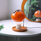 Modern Wood And Glass Table Lamp With Daylight Glow — Halden Lighting