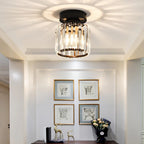 Modern Acrylic Semi-Flush Mount Ceiling Light for Living Room — Halden Lighting
