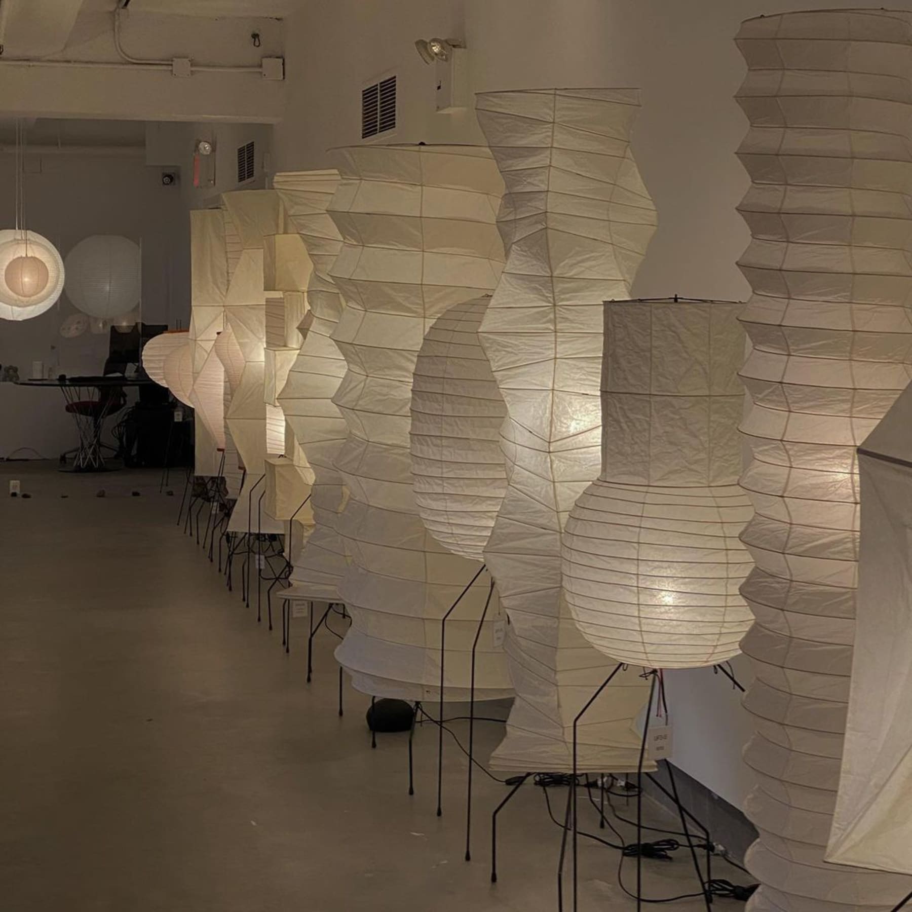 Modern Rice Paper Floor Lamp for Living Room and Bedroom — Halden Lighting