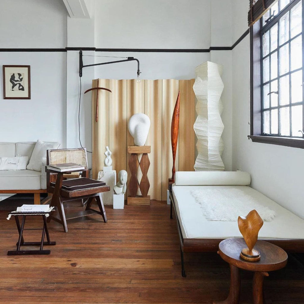 Modern Rice Paper Floor Lamp for Living Room and Bedroom — Halden Lighting