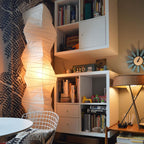 Modern Rice Paper Floor Lamp for Living Room and Bedroom — Halden Lighting