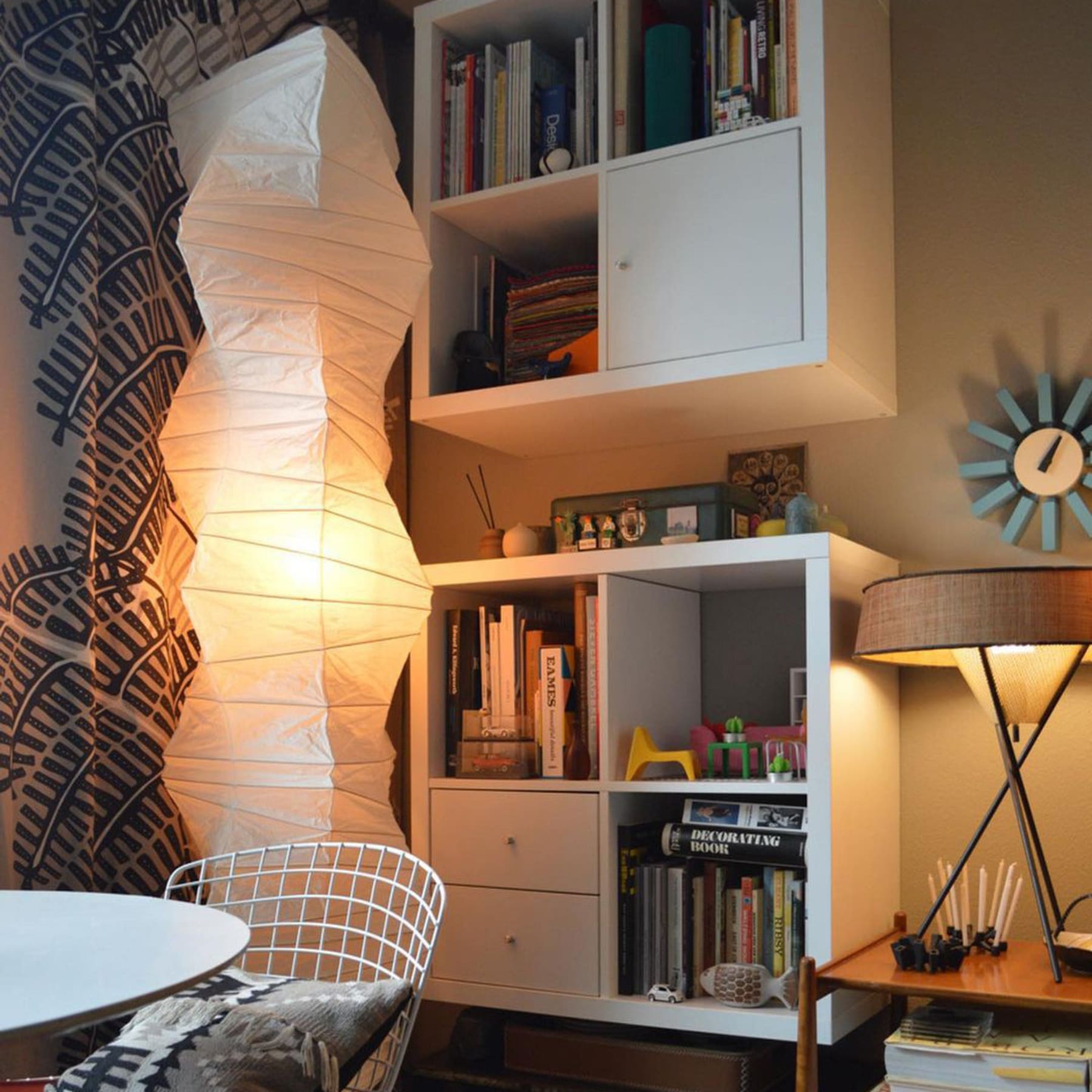 Modern Rice Paper Floor Lamp for Living Room and Bedroom — Halden Lighting
