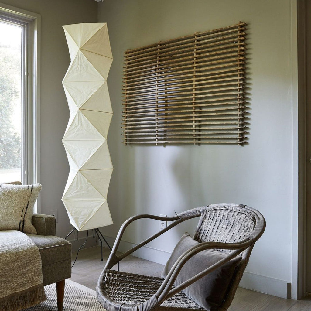 Modern Rice Paper Floor Lamp for Living Room and Bedroom — Halden Lighting