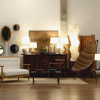 Modern Rice Paper Floor Lamp for Living Room and Bedroom — Halden Lighting