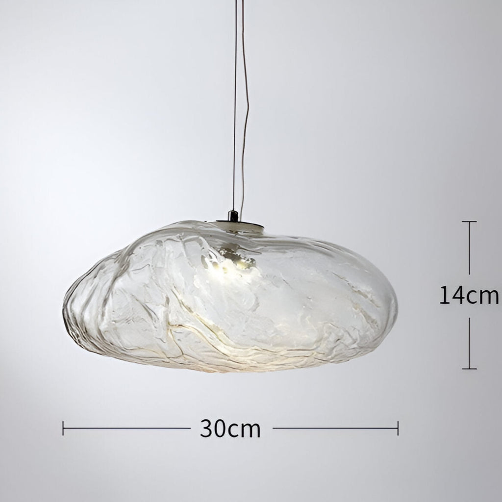 Modern Glass Pendant Light With Warm LED Glow — Halden Lighting