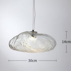 Modern Glass Pendant Light With Warm LED Glow — Halden Lighting
