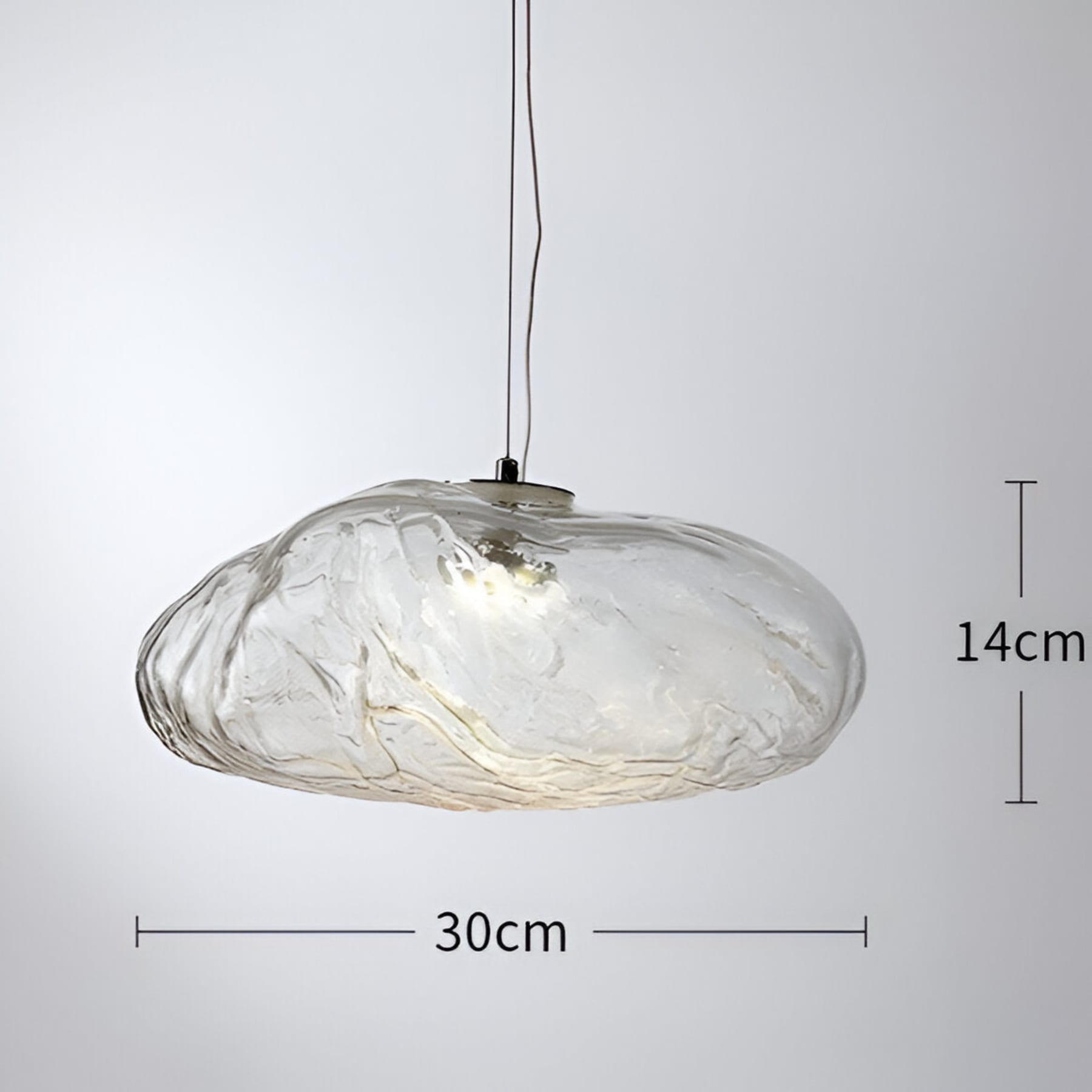 Modern Glass Pendant Light With Warm LED Glow — Halden Lighting