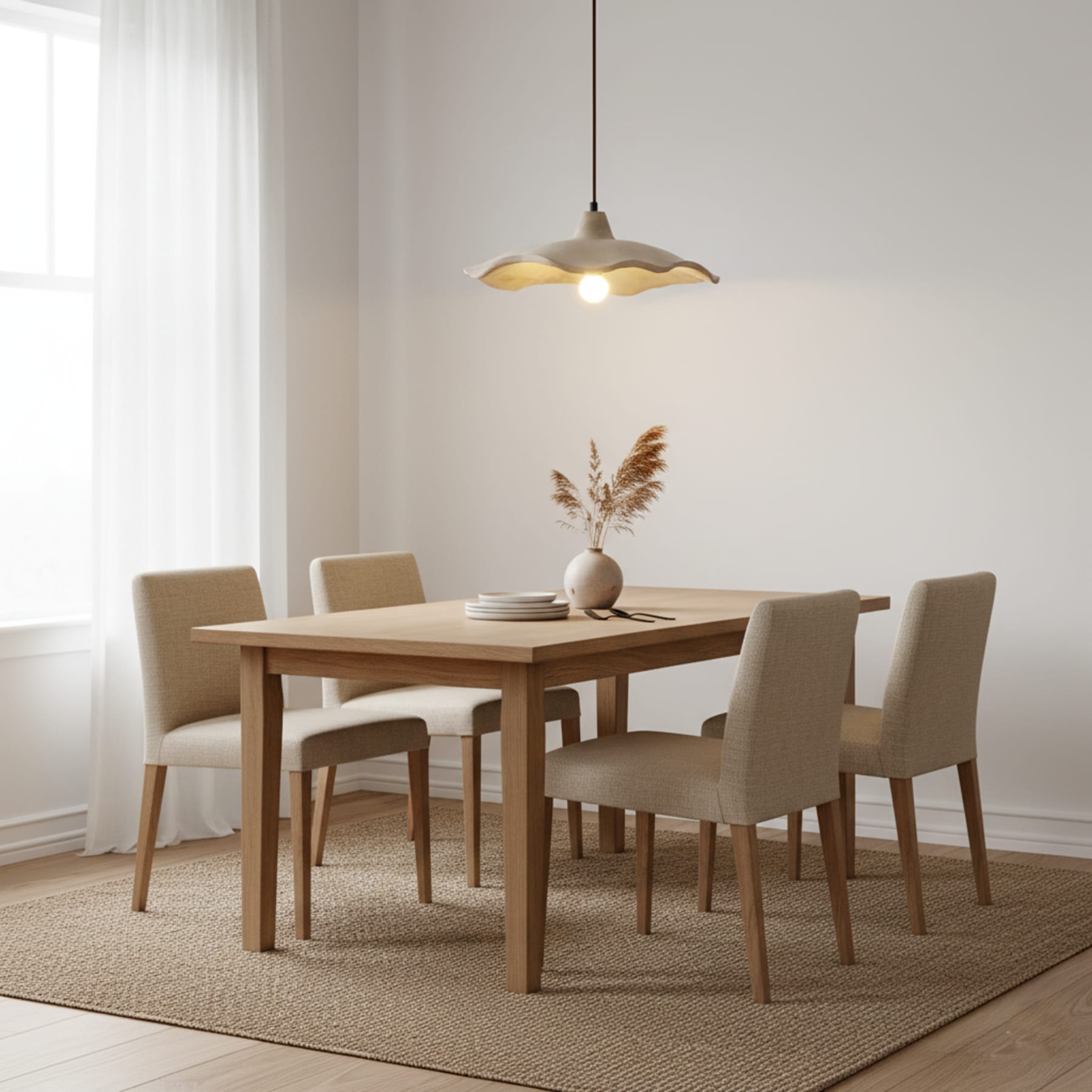 Modern Concrete Pendant Light for Dining and Kitchen — Halden Lighting