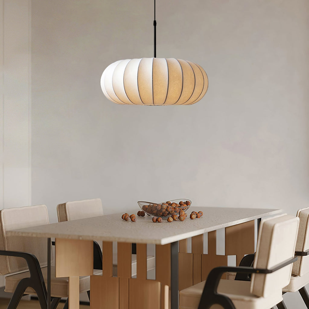Modern Fabric Pendant Light for Living and Dining Rooms — Halden Lighting